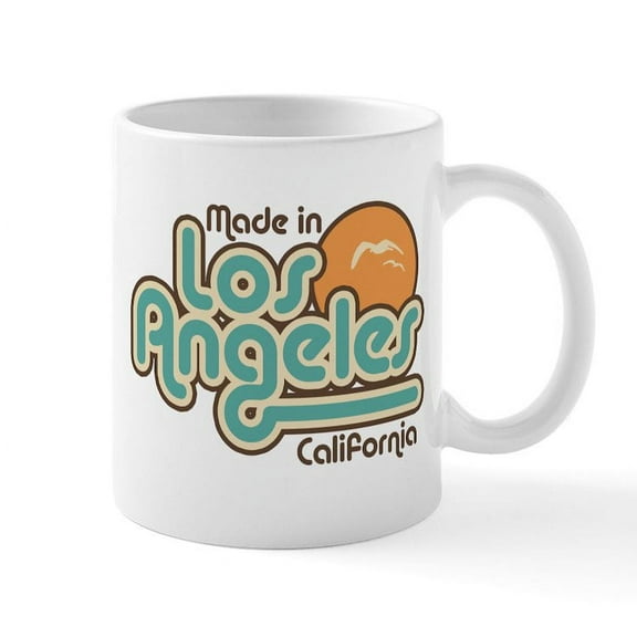 CafePress - Made In Los Angeles Mug - 11 oz Ceramic Mug - Novelty Coffee Tea Cup