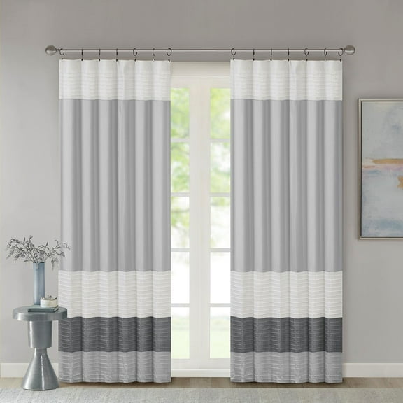 Window Curtains, Polyoni Pintuck Curtain Panel(Only 1 Pc Panel), Blackout Curtains, Sheer Curtains,