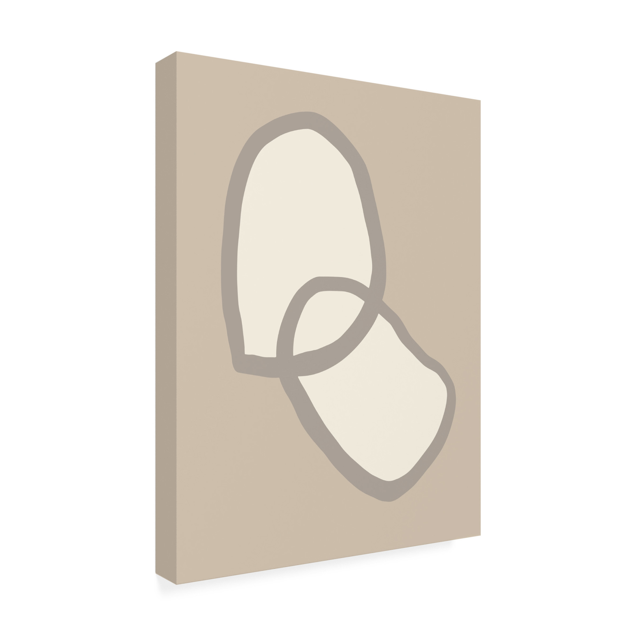 Trademark Fine Art Pictufy Studio Shape 10 Beige Canvas Wall Art