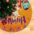 thumbnail image 5 of FMSHPON Halloween Cartoon Pattern Xmas Christmas Tree Skirt Stand Mat for Holiday Party Decoration Indoor Outdoor 48 inches, 5 of 6