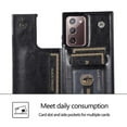 thumbnail image 6 of For Samsung Galaxy Note 20 Wallet Case with Card Holder, Premium PU Leather Kickstand Credit Card Slots Case,[RFID Blocking] Double Magnetic Clasp Back Flip Durable Shockproof Cover, Black, 6 of 9