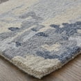 thumbnail image 3 of 4' X 6' Blue Gray And Ivory Wool Abstract Tufted Handmade Stain Resistant Area Rug, 3 of 10