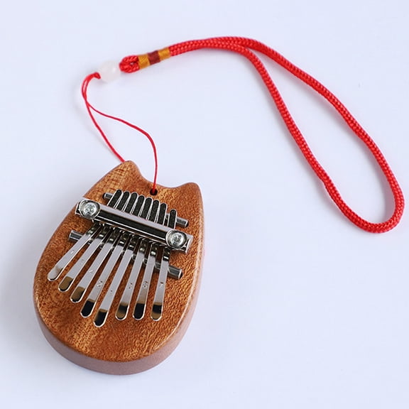 FRCOLOR Mini Kalimba Finger Piano 8 Keys Mini Thumb Piano Wooden Musical Instrument