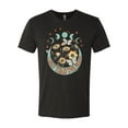 thumbnail image 2 of Wild Bobby I Only Told The Moon, Moon Phases Daisies and Butterflies Vintage Men Premium Tri Blend Tee, Vintage Black, Small, 2 of 6