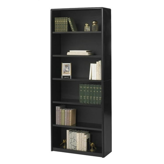 Value Mate Steel Bookcase W 6 Shelves In Black Com