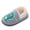 Grey, variant on NOEGOEU Toddler Boys Girls Soft Plush Slippers Non-slip Warm Winter House Shoes with Fleece Lined (Green,11)