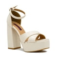 thumbnail image 4 of Zapatilla Tacón Para Mujer Graduación Formales Color Blanco blanco 25.5, 4 of 6