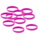 thumbnail image 1 of 10 pulseras elásticas de silicona en blanco, de moda. Rosa roja, 1 of 8