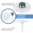 thumbnail image 5 of Wakauto 3 Set Foam Floral Handle Bouquet Holder with Lace Flower Bridal Bouquet Handle for Flower Arrangement Bouquet Supplies White, 5 of 6