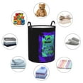 thumbnail image 6 of XMXT Collapsible Laundry Basket, Eat Sleep Game Repeat Pattern Waterproof Laundry Hamper, 62L Black, 6 of 8