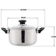 J&V TEXTILES 7-Piece Non-Stick Kitchen Cookware Set, Pots and Pans