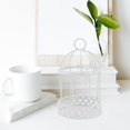 thumbnail image 4 of VICASKY Birdcage Decor - 3pcs Mini Birdcage Ornament Decorative Bird Cage Circle Bookshelf Hanging Candle Holder Desktop Dining Table Decor Delicate Tabletop Adornment Cosmetic Rack, 4 of 8