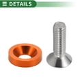 thumbnail image 5 of Unique Bargains Universal Car Modification M6 Gasket Bolt License Plate Frame Screw, M6x1.0, Aluminum Alloy, 1 Set Orange, 5 of 6