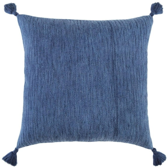 Rizzy Home Transitional Cotton Woven Pillow Cover With Navy COVT19127NV002020