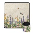 thumbnail image 2 of HELLHERO Retro Plants Sewing Machine Pad with Storage Cylinder Non Slip Sewing Machine Dust Cover for Xmas Gifts Travelling, Valentine's Gift, 2 of 5