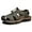 Khaki, variant on Lopsie Men's Outdoor Hiking Sandals Beach Sandals Leather Closed Toe Fisherman Sandal For Men