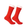 thumbnail image 2 of Personal Touch Top of the Line Mid-Calf Hospital Slipper Socks, for Adults and Designed for medical hospital patients,(Pack of 3 Red), 2 of 5