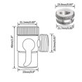 thumbnail image 4 of Switch Faucet Adapter Kitchen Sink Splitter Diverter Valve Water Tap Connector For Toilet Bidet Shower1pcs Tonghang, 4 of 5