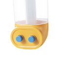 thumbnail image 2 of Justharion Stylish Wall-Mounted Dry Food Storage Dispenser Grains Rice Box Candy Organizer Yellow 2 Grid 1Set, 2 of 6