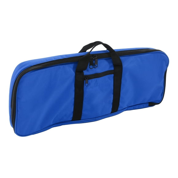 Portable Recurve Bows Bag, Multi Pocket Compound Bow Case Inner Fleece For Outdoor Blue