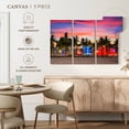 thumbnail image 5 of Elephant Stock Miami Beach Usa Wall Art - Horizontal Multi Panel Canvas - Living Room Wall Decor - Places Multi Panel - Pink And Blue Decor - 38" x 24", 5 of 8
