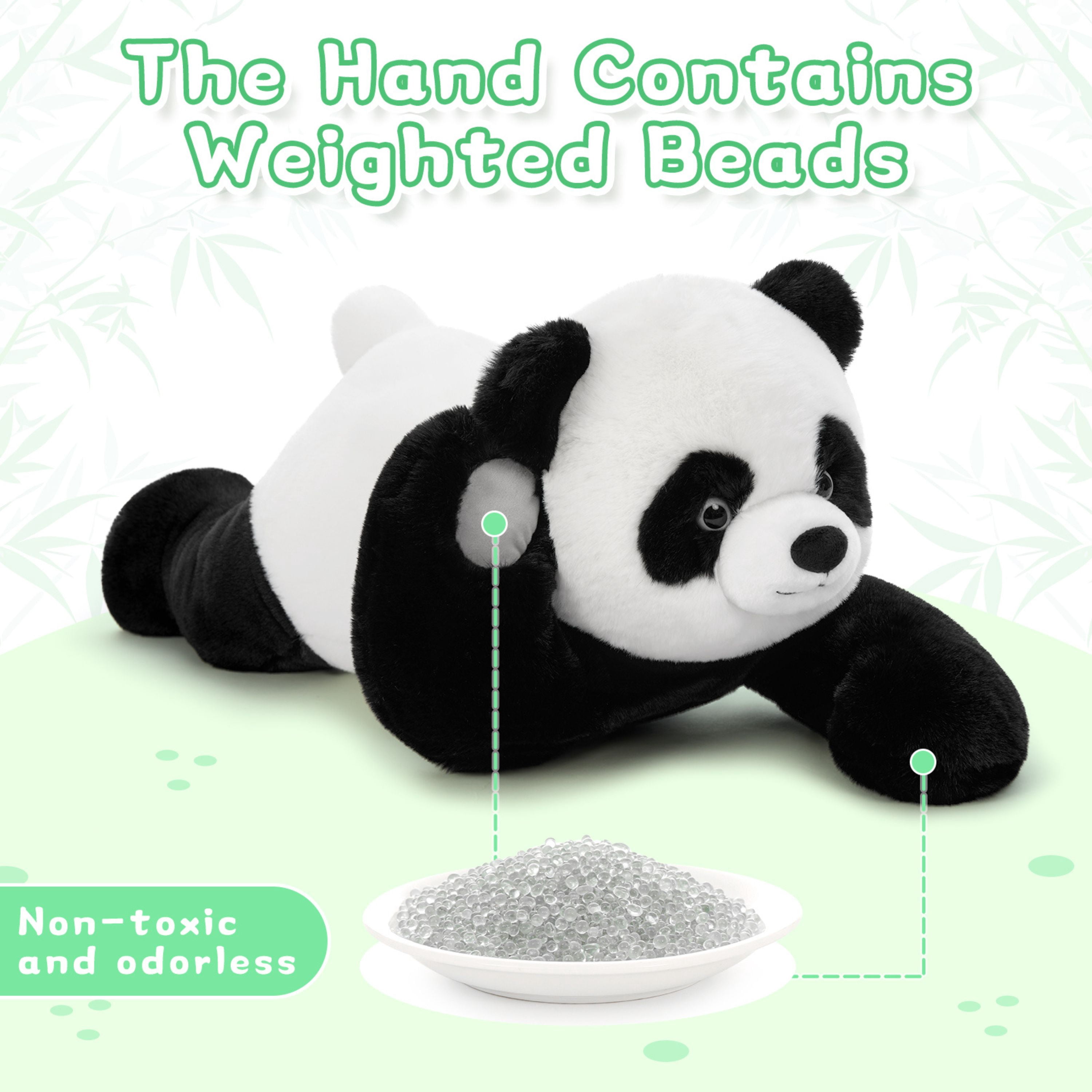 Muiteiur Panda Plush Toy 31.5" Weighted Panda Stuffed Animal