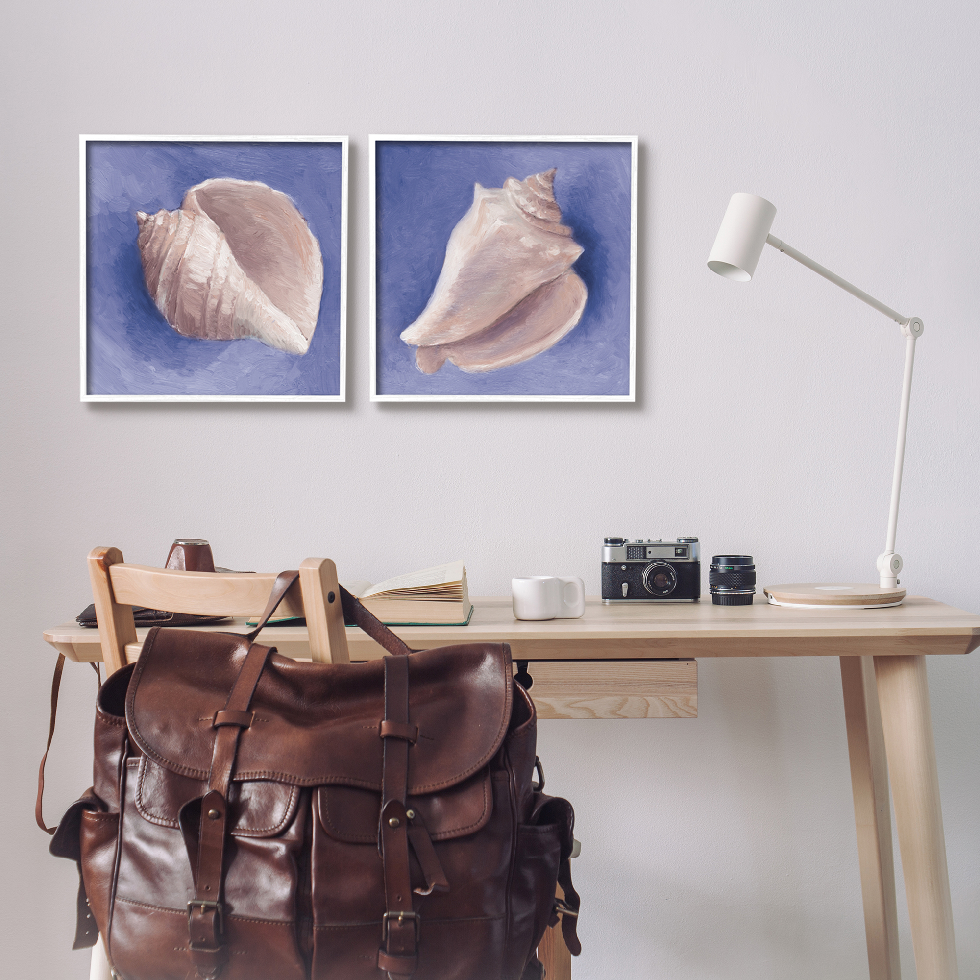 Stupell Industries Simple Classic Seashell Conch Still Life Painting , 17 x 17, Design by Lanie Loreth