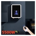 thumbnail image 2 of Chauffe-eau Instantané Sans Réservoir 5500W pour Salle de Bain Douche avec Écran Tactile et Télécommande, Design de Protection de Sécurité, 2 of 7