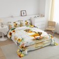 thumbnail image 3 of Erosebridal Kawaii Duck Bedding King Comforter Set, Yellow Down Comforter, Rustic Flower Decor, Reversible 3-Piece, 3 of 8