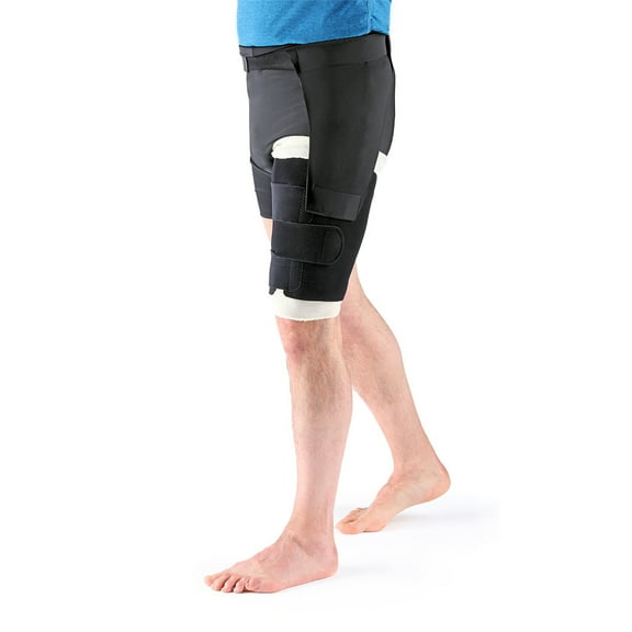 RedMoby Sigvaris-1413-TCT-R 20-50 mmHg Compreflex Thigh Component with Hip Attachment for Right Side - Beige, Large Tall