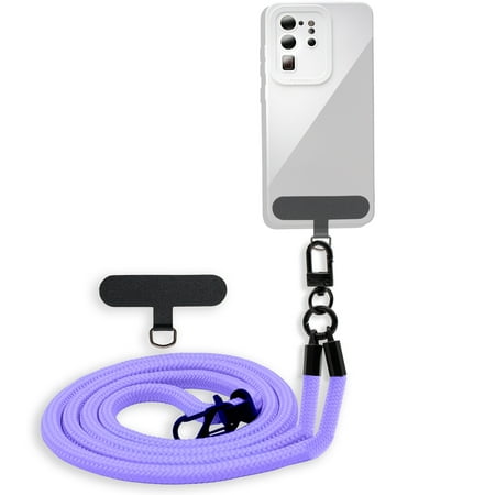 Necklace Case for Huawei P9 in PURPLE Lanyard adjustable strap