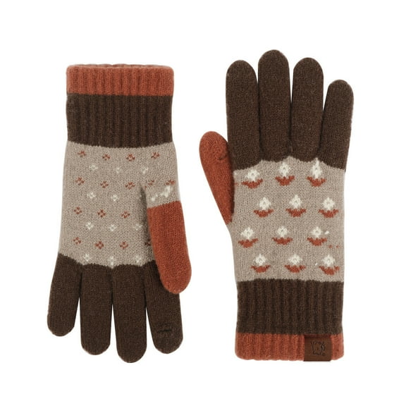 Winter Warm Plush Thickened Knit Glove for Women, Available for Touch Screen, Outdoor for Cycling