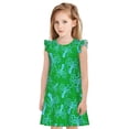 thumbnail image 1 of Balery Octopus1 Camisón de princesa para niñas, pijama de algodón con mangas abullonadas, suave y bonito.-XX-Large, 1 of 6