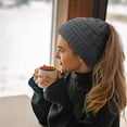 thumbnail image 2 of BEIPEGIN 2 Pack Ponytail Hat Messy Bun Beanie for Women Warm Trendy Soft Stretch Criss Cross Hat for Women Knit Hats for Women Winter Cute Winter Hats for Women, 2 of 7
