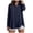Dark Blue_1, variant on Godom Shirts for Women Oversized Long Sleeve Button Down Shirts Blouses Tops with Pocket