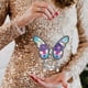 thumbnail image 5 of Clearance!Decoración de ventana de mariposa con diamantes de imitación, carillón de viento, adorno colgante para casa de jardín, regalos brillantes para cumpleaños de mamá e hija, 5 of 6
