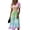 Multicolor, variant on Minjewel Women's Gradient V-Neck Short Sleeve Ombre Shift Mini Dress - Summer Casual Beach Outfit, Loose Flowy Party Dress, Comfy Vacation Top,Watermelon Red,2XL