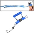 thumbnail image 4 of Hebilla de cordón para cámara de buceo, canoa, cámara de cuerda de seguridad, cordón en espiral perdido para herramienta de submarinismo Azul, 4 of 8