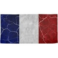 thumbnail image 1 of Distressed French Flag All Over Beach Towel, 1 of 1