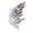 Purple, variant on Butterfly Brooch Colored Diamonds Decor Durable Alloy Sparkling Wings Versatile Lapel Pin for Suits Coats Dresses Bags