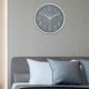 thumbnail image 4 of Reloj de pared Sunnimix tictac moderno silencioso 8 pulgadas decoración gris, 4 of 8