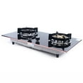 thumbnail image 6 of Kitchen Gas Cooktop Stove Top 2 Burners Tempered Glass Built-in NG Black, 6 of 13