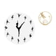 thumbnail image 1 of Reloj De Pared De Cristal Con Escultura De Bailarina, Figura De Metal, Bailarina Silenciosa, Adorno Decorativo Encantador Para Cocina, Oficina, Hogar, Dormitorio, Sala De Estar, Pasillo, Chimenea, 1 of 8