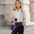 thumbnail image 2 of Pzuqiu Purple Butterfly Leather Crossbody Bag with Chain Strap Practical Lightness Exquisite Quilted Leather Crossbody Bags for Women Trendy Fashion Gifts for Women, 2 of 7