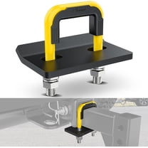 Nilight Trailer Hitch Tightener for 2 Inch Trailers Hitches Mount Anti Rattle Heavy Duty Steel with Rubber Cover Yellow U Bolt Matte Black Plate Electrophoresis Anti-Rust Triple Protective
