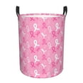 thumbnail image 1 of Balery Breast Cancer Awareness (3) Cesta de ropa redonda con asas, impermeable, independiente, para ropa, juguetes, dormitorio y familia-Medium, 1 of 6