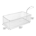 thumbnail image 2 of OUNONA French Fries Bucket Stainless Steel Strainer For Professional Chefs 1Pcs, 2 of 7