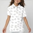 thumbnail image 4 of HIPYLO Cute Tops Y2k Girls Graphic Tees 7-8 Down Vest Uniform Shirts for Girls Red Shirt Girl Clothes Size 7-8 Young Girls Clothes Trendy Clothes, 4 of 5