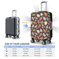 thumbnail image 4 of Pofeuu Milk Tea Print Luggage Suitcase Cover Protector Luggage Washable Covers Aesthetic for 18/24/28/32 inch Luggage（No luggage included）-, 4 of 7