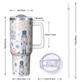 thumbnail image 3 of 1pc Movie Lovers 40oz Tumbler with Straw & Handle - Insulated Stainless Steel Cup | Holiday Gift for Man Women (Christmas, Valentine's, Birthday), 3 of 5